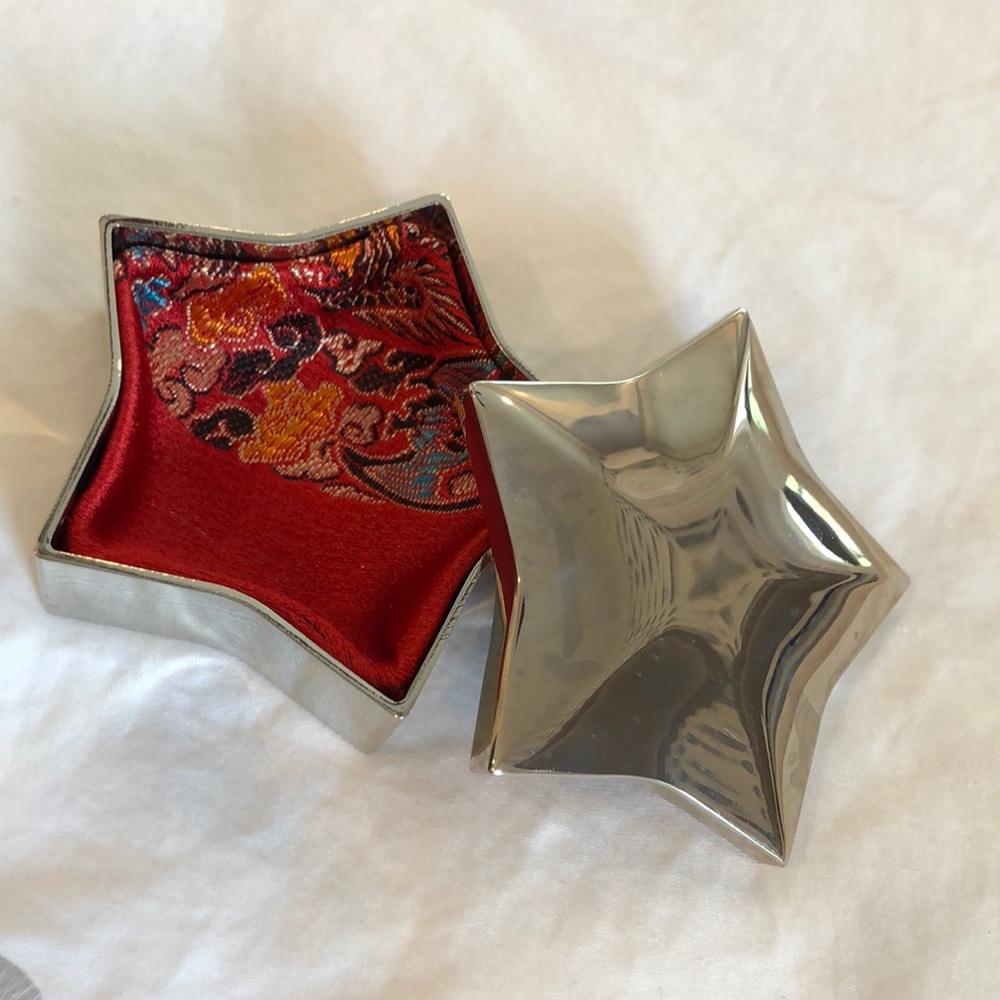 Small Silver Star Earring or Jewelry Holder